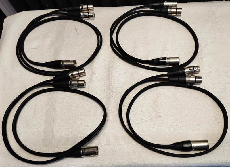 Unbranded XLR Splitter Cable Balanced 3-Pin 1 XLR Male to 2 XLR Female Y-Splitter Microphone Cable - 3 ft