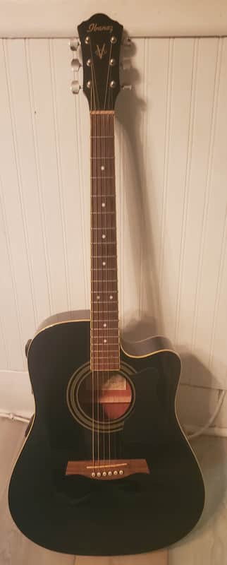 Ibanez V70CE-BK Acoustic/Electric Guitar 2006 - Black image 1