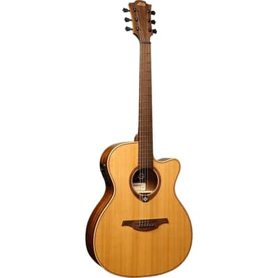 Lag T170 Ace Chitarra Acustica Auditorium Cutaway Eq image 2