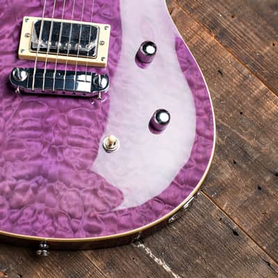 Wolf 200Q (Quilted Maple Top) Purple Electric Guitar image 4