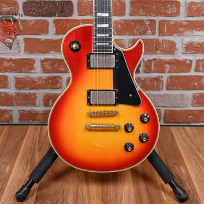 Gibson Les Paul Custom Plain Maple Top Cherry Sunburst 1975 w/OHSC (Refret/Mods) image 1