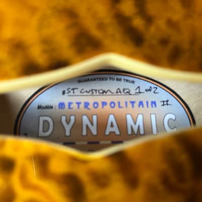 DYNAMIC METROPOLITAIN ST - Super Thin ES Semi-Hollowbody AAA Amber Quilt image 10