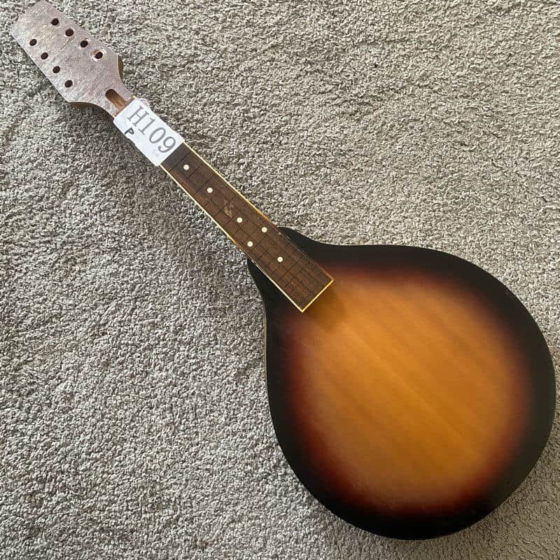 Sunburst 8 String Mandolin DIY Project, Spruce Top, Mahogany Body, Rosewood Fingerboard image 1