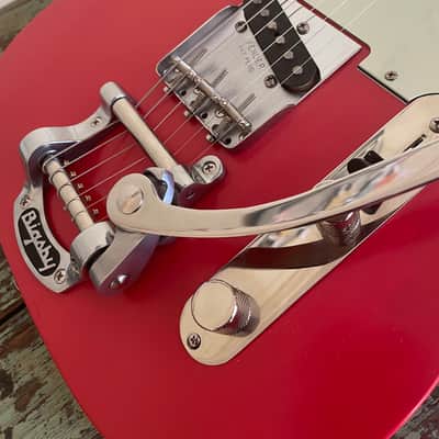 2022 Partscaster / Barncaster T-Type - Fiesta Red Nitro - Pine Body - P90 - Bigsby B5 image 10