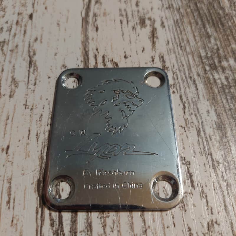 Lyon by Washburn Bolt Plate Engraved MIC image 1