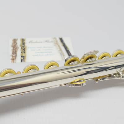 Lightly Used Pearl Belsona Silver Plated Student Flute w/ Case image 13