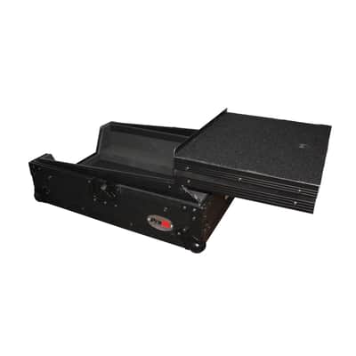 Pro-X XS-M12LTBL Black FInish 12" Universal Mixer Case W/ Laptop Glide Shelf image 10