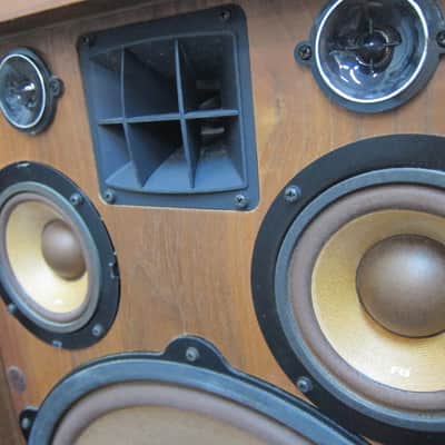 Pr Pioneer CS-99A Top Line Vintage Speakers, FB Drivers, Walnut, 5 Way, Ex Sound, 1970s, JAPAN, NICE image 6