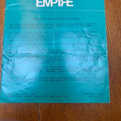 Empire  598 III Troubador  turntable image 9