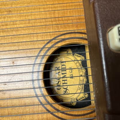 Vintage Appalachian Autoharp Oscar Schmidt 45C/R with case image 4