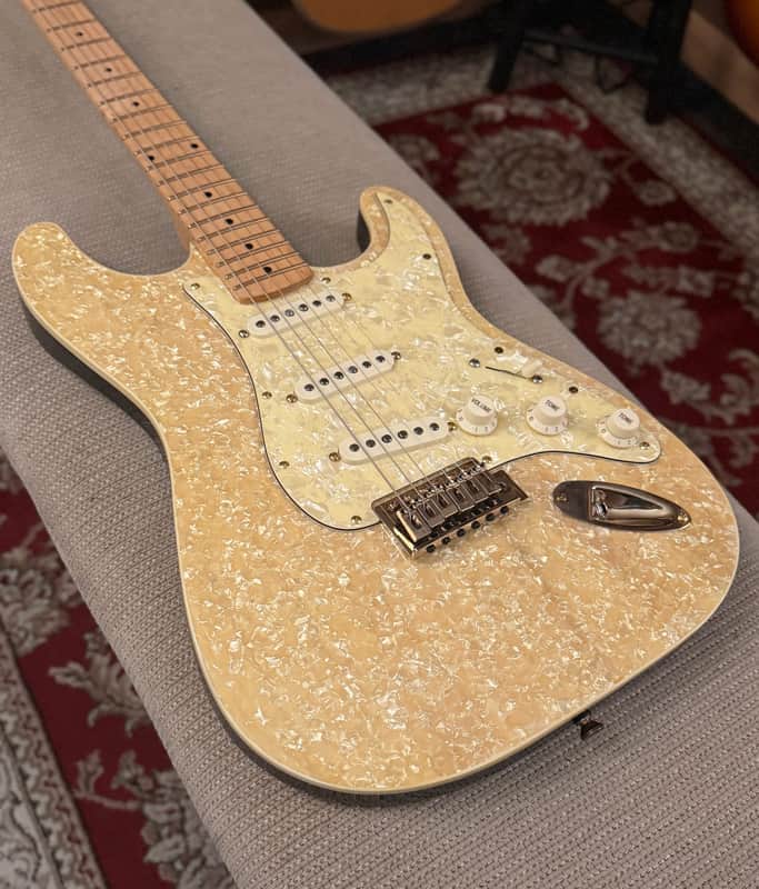 Xtra Guitars Prototype YS 01 S-Style Pearloid Electric Guitar - Obsidian, Gotoh image 1