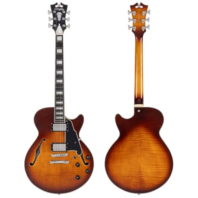 D'Angelico Dark Iced Tea Burst image 3