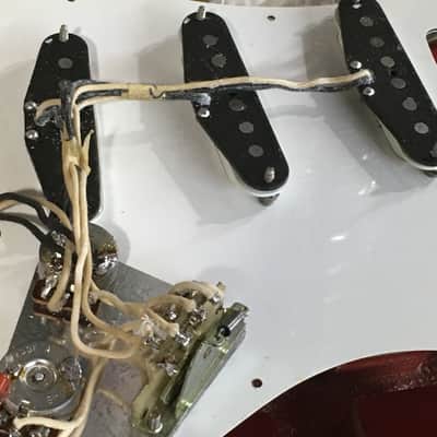 LEFTY! Vintage 1997 Fender ‘62 Reissue Stratocaster Custom Shop Texas Specials! Candy Apple Red Relic 6.9 Lb HSC image 15