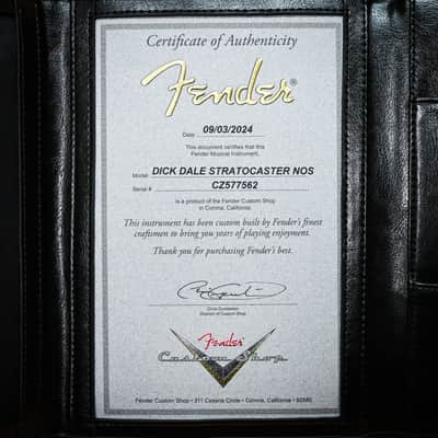 Fender Custom Shop Dick Dale Stratocaster NOS- Chartreuse Sparkle 2024 (CZ577562) image 7