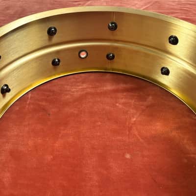 Yamaha RRS-1455 Recording Custom 5.5x14" Brass Snare Drum 2016 - Present - Brass/Chrome image 15
