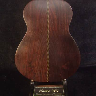 Handmade Tenor Ukulele, Solid Spalted Maple, Indian Rosewood, Soft-bag, Bruce Wei UG17-3049 image 7