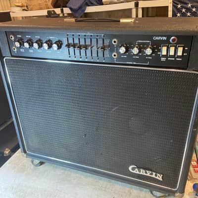 Carvin ST2500 1976 Solid State 125w 2x12" Combo with Reverb/Tremolo Black image 1