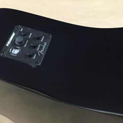 Squier by Fender SA-105CE Acoustic-Electric Guitar Black SA105 Pickup Fishman Preamp EQ Tuner image 6
