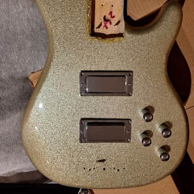 Daisy Rock Bass body 1990s? - silver sparkle image 1