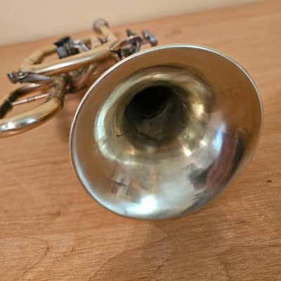 Soviet Trumpet Cornet USSR Leningrad Musical Wind Instrument Horn Vintage and Rare Bild 6