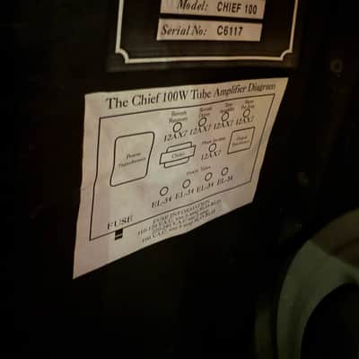 1997 Matchless Chief 100 2 x 12" Combo Amp Burgundy and Black image 11