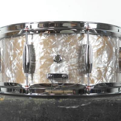 Standard Drum Co 6x13 Gold Dust Pearl Mahogany Snare Drum image 7