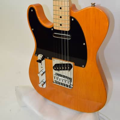 2015 Squier Affinity Series Telecaster Left-Handed Electric Guitar, Maple Fingerboard, Butterscotch Blonde w/ Bag image 4