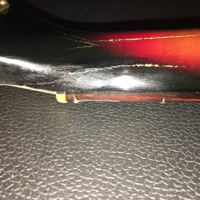 Vintage 1960 Airline Pocket Bass Sunburst image 13