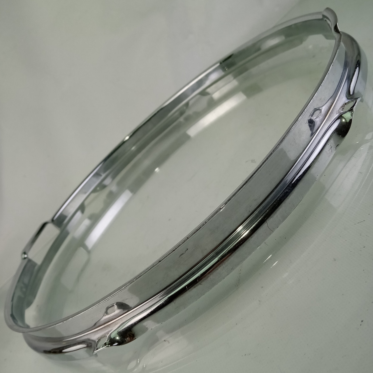 Ludwig 13"COB Triple-Flange Snare Drum Resonant Chrome-BRASS Rim/Hoop Jazz-Combo — main photograph