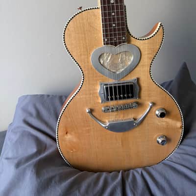 Mondell Custom Guitars Checkerboard Heart Custom Zemaitis Style 2022 - Natural image 10