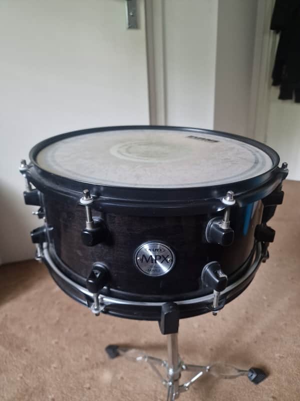 Mapex MPX Maple 13"x6" Snare Drum - Transparent Midnight Black image 1