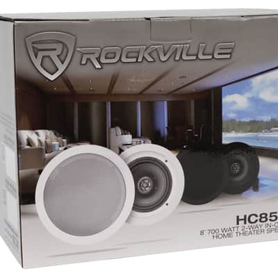 (20) Rockville HC85-16 White 8" 700 Watt In-Ceiling Home Theater Speakers 16 Ohm image 11