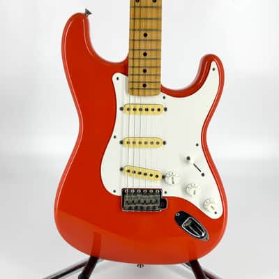 1991 Fender Squier Hank Marvin Japan Stratocaster – Fiesta Red image 4