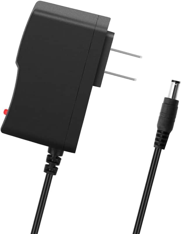 9V DC Power Supply Adapter for Casio Zoom Guitar Multi Effects Pedal Keyboard AD-5 AD-5MU AD-5MR WK-110 WK-200 LK-100 LK-220 AC/DC 9V Guitar Pedal Power Supply Charger, Center Negative image 1