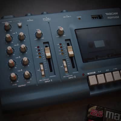 Serviced TASCAM Porta 02 mkII Ministudio (New Belts) 2000s - Blue image 2
