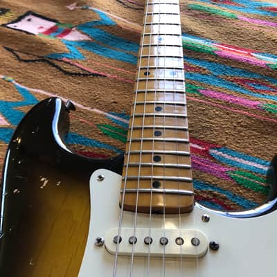 1957 Fender Stratocaster 2TSB Sunburst Refinished Body & Neck image 7