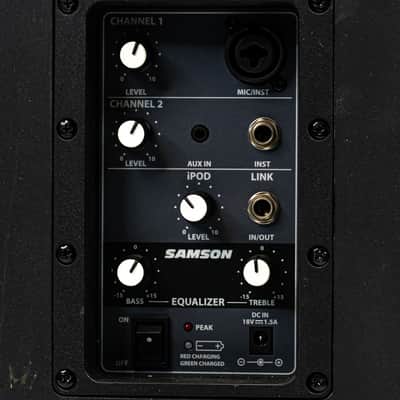 Samson XP40i Portable Rechargeable 40W PA System iPod Dock with Power Supply Bild 8