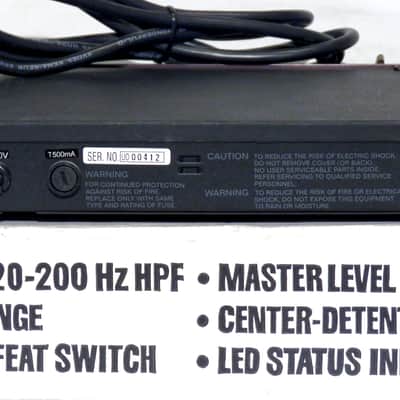Phonic PEQ3400 Dual 15-Band 2/3 Octave Graphic Equaliser Early 2000s - Black image 6