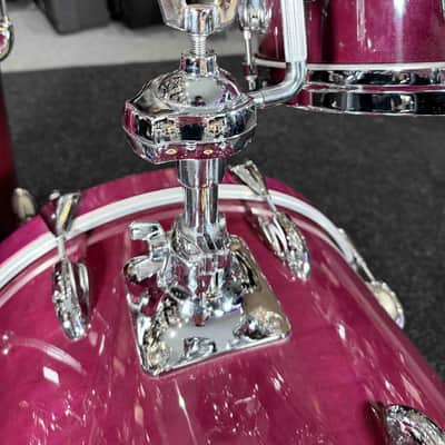 *RARE!* Slingerland StudioKing 3-Piece 12/14/18 Bop Drum Kit Set in Plum Gloss Lacquer w/ Upgraded Die-Cast Hoops image 8