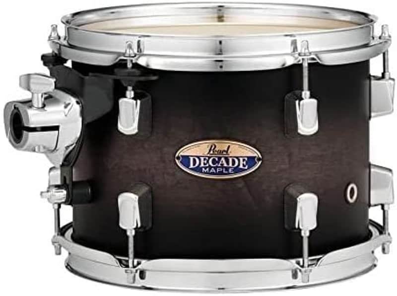 Pearl Decade Maple 12"x8" tom #262 Satin Black Burst (DMP1208T/C262) image 1
