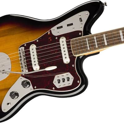 Squier Classic Vibe '70s Jaguar Electric Guitar Laurel FB, 3-Color Sunburst image 5