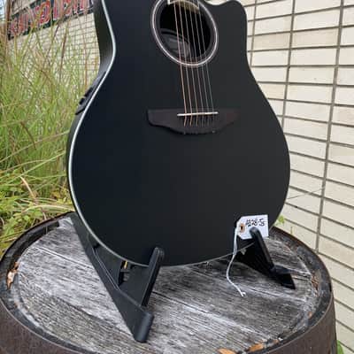 Ovation Applause Standard Super Shallow Acoustic Electric Guitar, Black Satin AB image 5