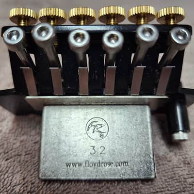 Jackson JT-580 Licensed Floyd Rose Tremolo w/ Stainless Steel & Brass Upgrades - Black image 4
