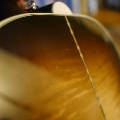 Gibson SJ-200 Standard 2013 Vintage Sunburst with Custom Engraved Pickguard and Fishman Ellipse Aura Pickup image 14
