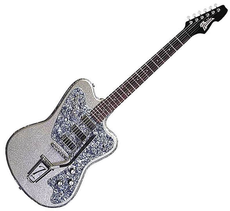 Italia Modena Classic Electric Guitar - Silver | Reverb