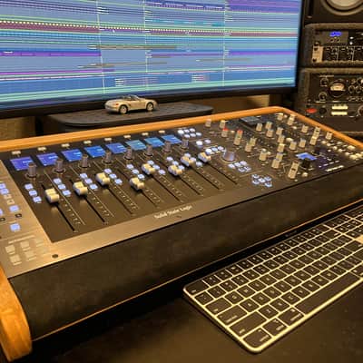 Mix Ends  Double Bay Controller Stand for SSL UF8 & UC1 Dark Walnut Stain image 5