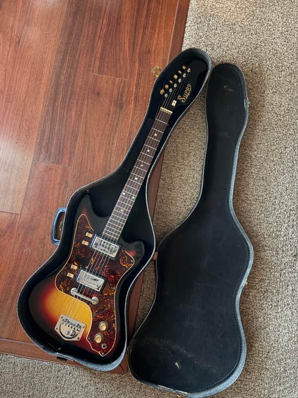 1965 Supro S625 Lexington - Sunburst - HSC - Good