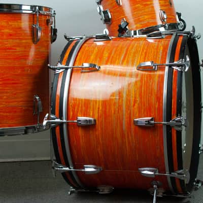 1960s Ludwig "Mod Orange" Drum Set image 6