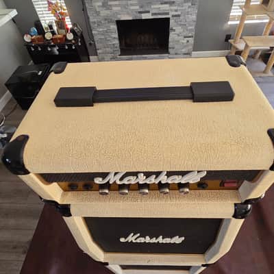 1987 Marshall Lead 12 Micro/Mini Stack • Model 3005 • Limited Edition White/Gold • UK image 4
