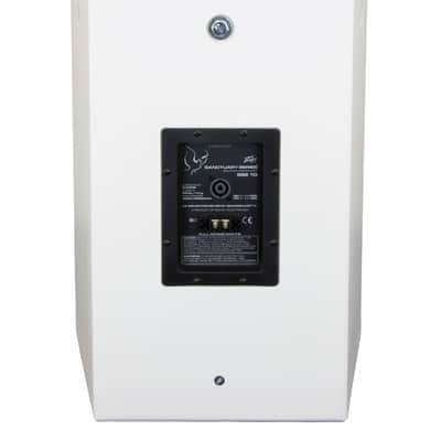 PAIR OF Peavey Sanctuary Series SSE 10M Two-Way Passive Wedge Speaker 2010s - White image 2